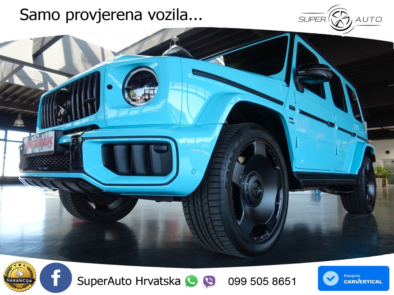 Mercedes AMG G 63 Long V8 (585 KS) 4MATIC 9G-TRONIC AMG SPEEDSHIFT TCT Manufaktur ZRAČNI+ACC+4xGR SJED+360