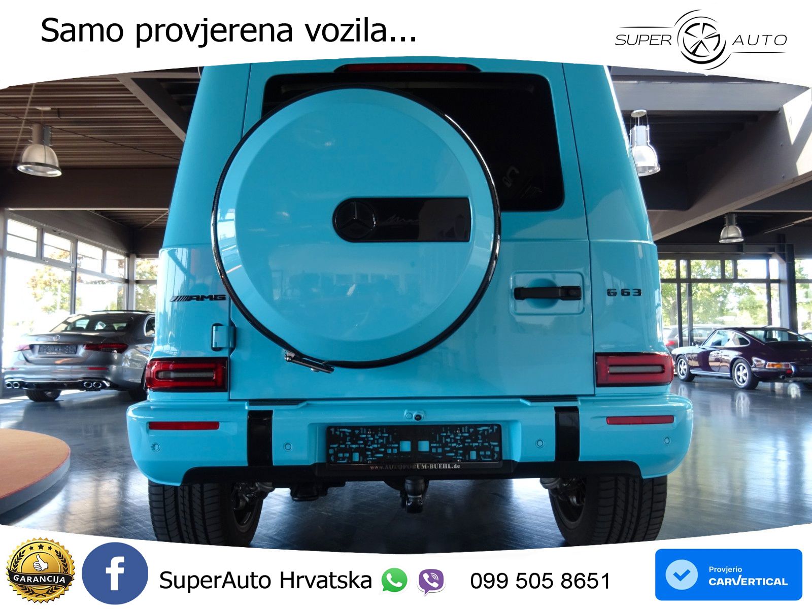 Mercedes AMG G 63 Long V8 (585 KS) 4MATIC 9G-TRONIC AMG SPEEDSHIFT TCT Manufaktur ZRAČNI+ACC+4xGR SJED+360