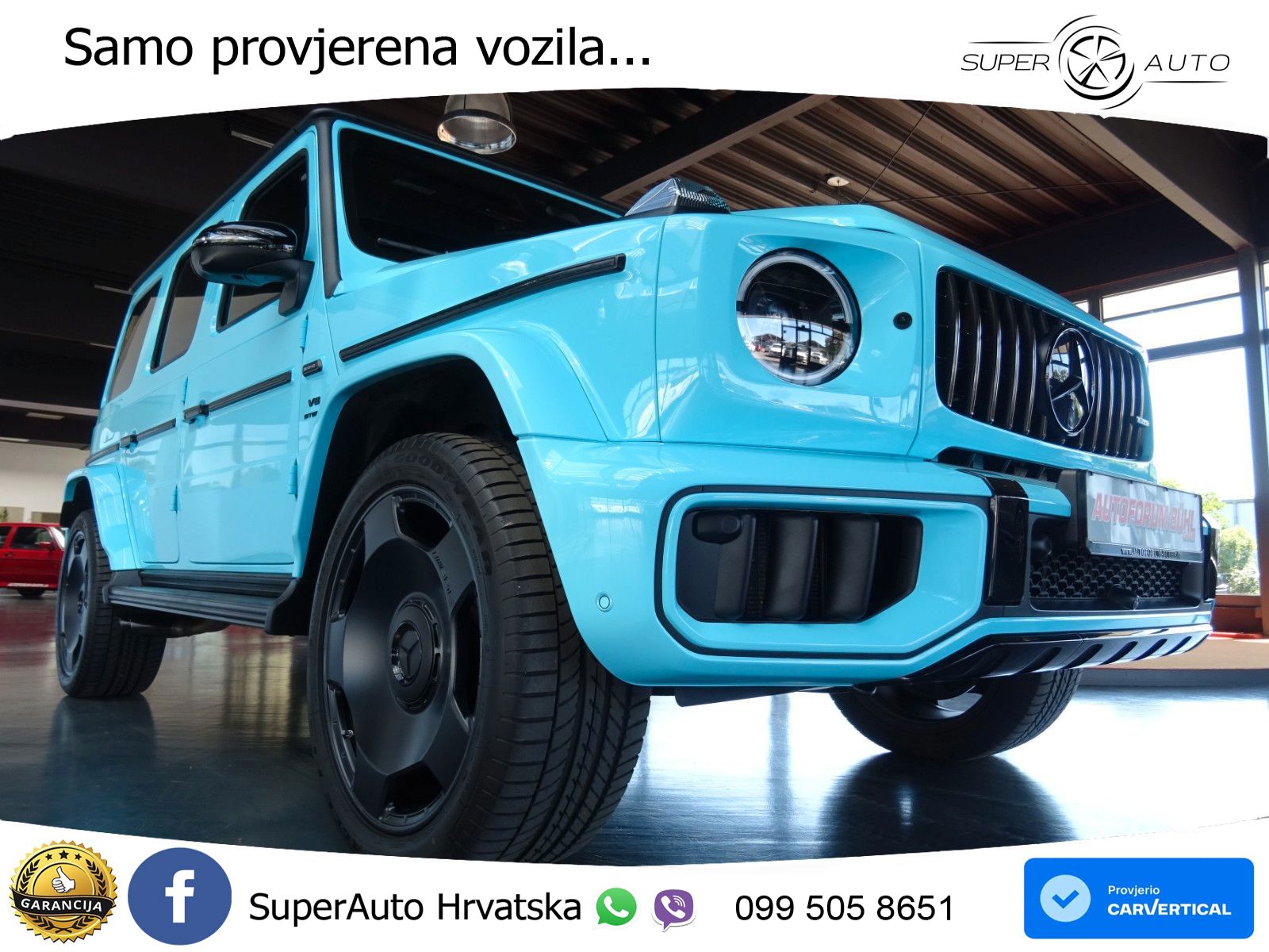 Mercedes AMG G 63 Long V8 (585 KS) 4MATIC 9G-TRONIC AMG SPEEDSHIFT TCT Manufaktur ZRAČNI+ACC+4xGR SJED+360