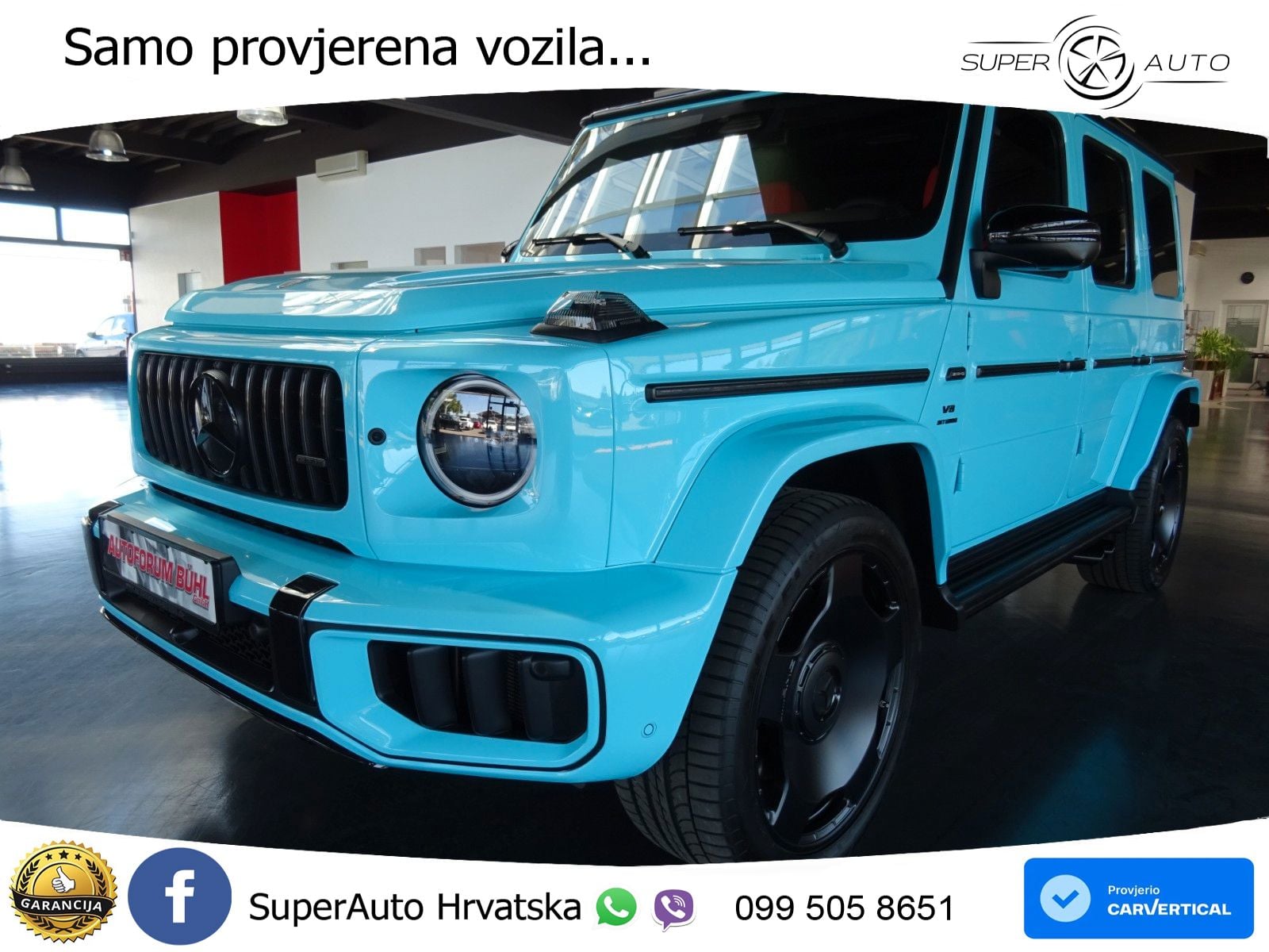 Mercedes AMG G 63 Long V8 (585 KS) 4MATIC 9G-TRONIC AMG SPEEDSHIFT TCT Manufaktur ZRAČNI+ACC+4xGR SJED+360
