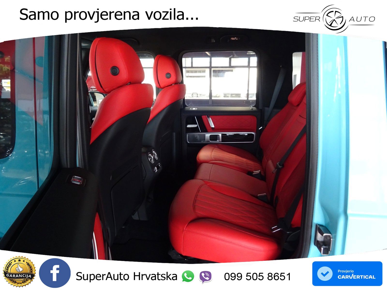Mercedes AMG G 63 Long V8 (585 KS) 4MATIC 9G-TRONIC AMG SPEEDSHIFT TCT Manufaktur ZRAČNI+ACC+4xGR SJED+360