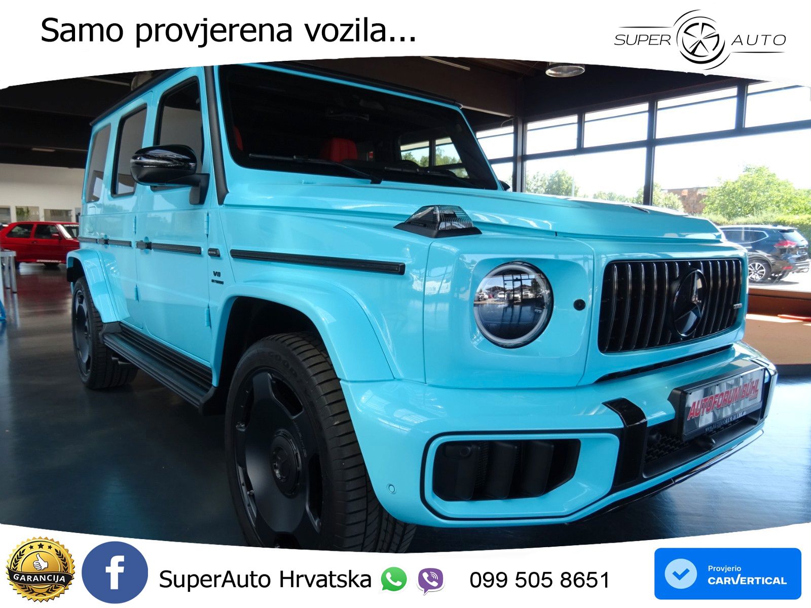 Mercedes AMG G 63 Long V8 (585 KS) 4MATIC 9G-TRONIC AMG SPEEDSHIFT TCT Manufaktur ZRAČNI+ACC+4xGR SJED+360