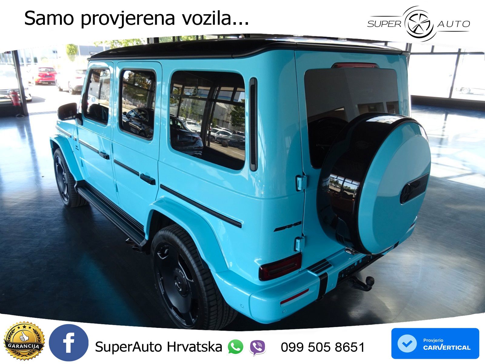 Mercedes AMG G 63 Long V8 (585 KS) 4MATIC 9G-TRONIC AMG SPEEDSHIFT TCT Manufaktur ZRAČNI+ACC+4xGR SJED+360