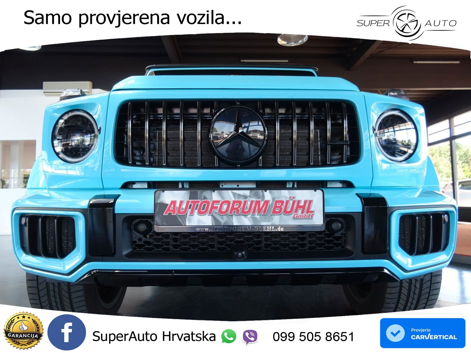 Mercedes AMG G 63 Long V8 (585 KS) 4MATIC 9G-TRONIC AMG SPEEDSHIFT TCT Manufaktur ZRAČNI+ACC+4xGR SJED+360