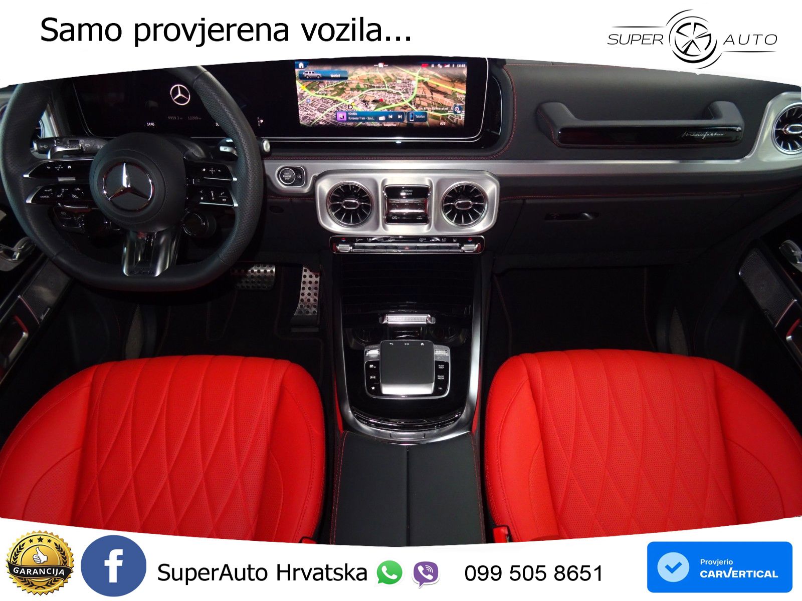 Mercedes AMG G 63 Long V8 (585 KS) 4MATIC 9G-TRONIC AMG SPEEDSHIFT TCT Manufaktur ZRAČNI+ACC+4xGR SJED+360