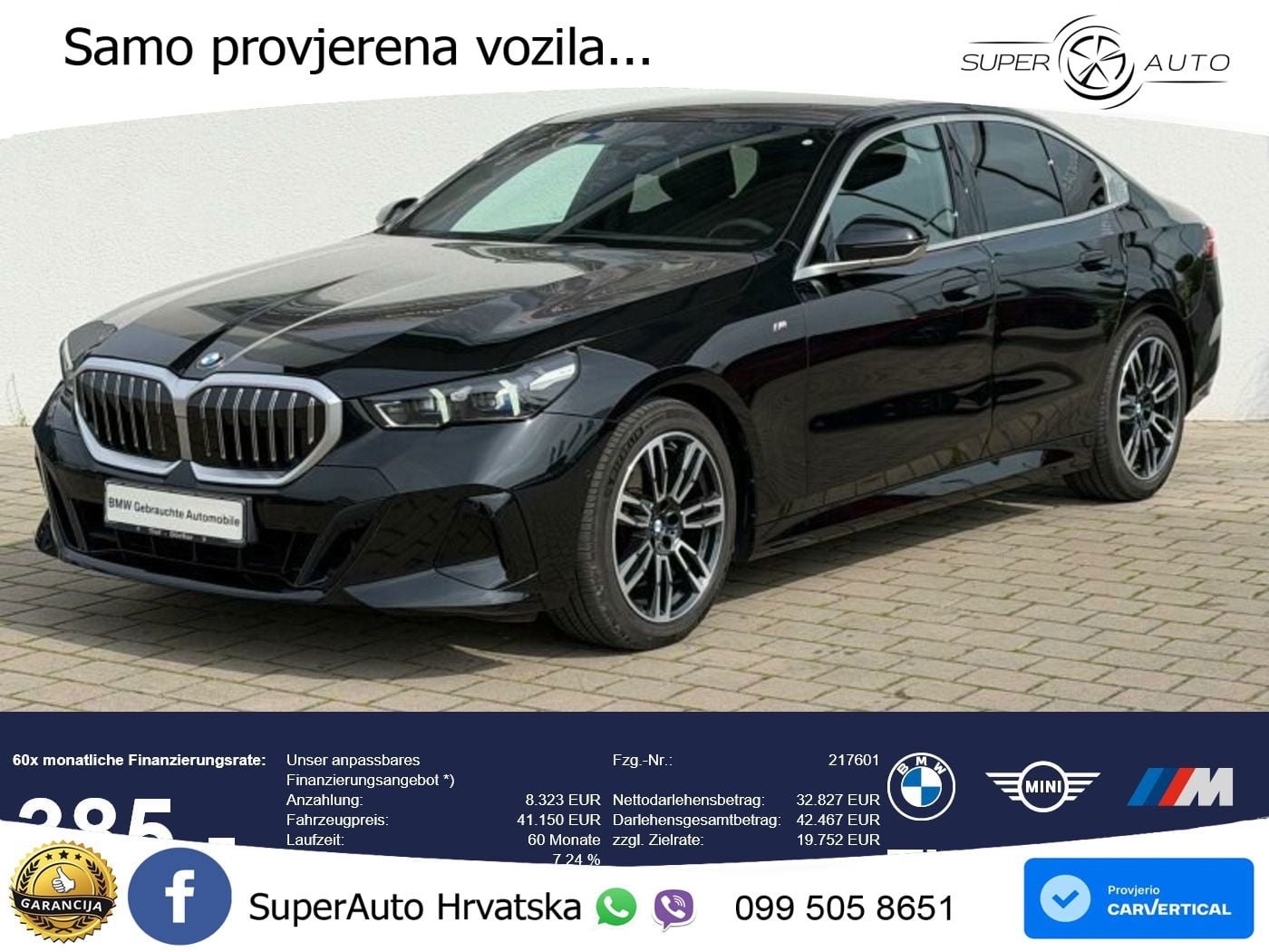 BMW 520d (197 KS) Steptronic M Sport LED+GR SJED+ACC