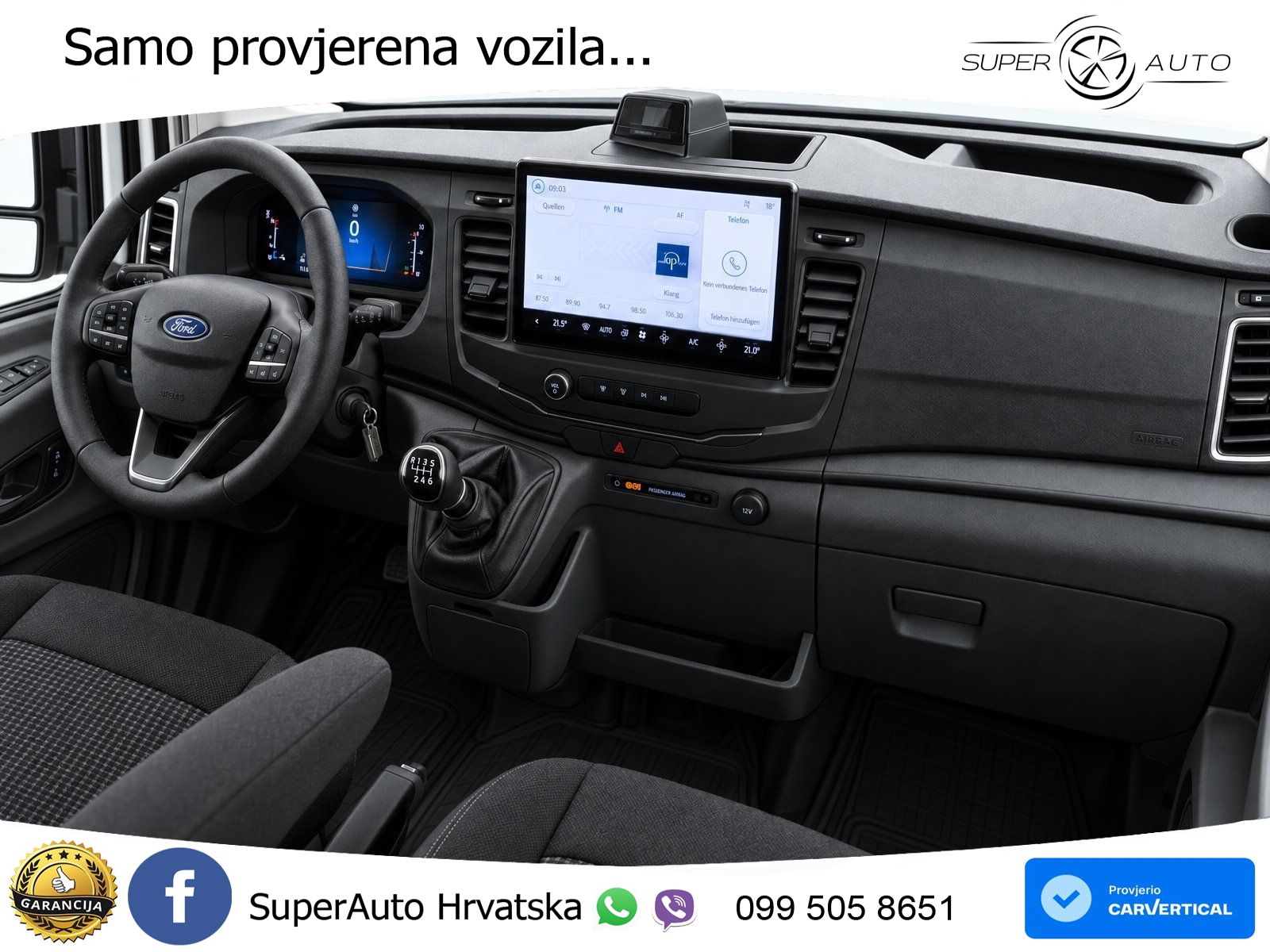 Ford Transit V363 Kasten Trend 350L2 2.0l EcoBlue PDC 105 KS