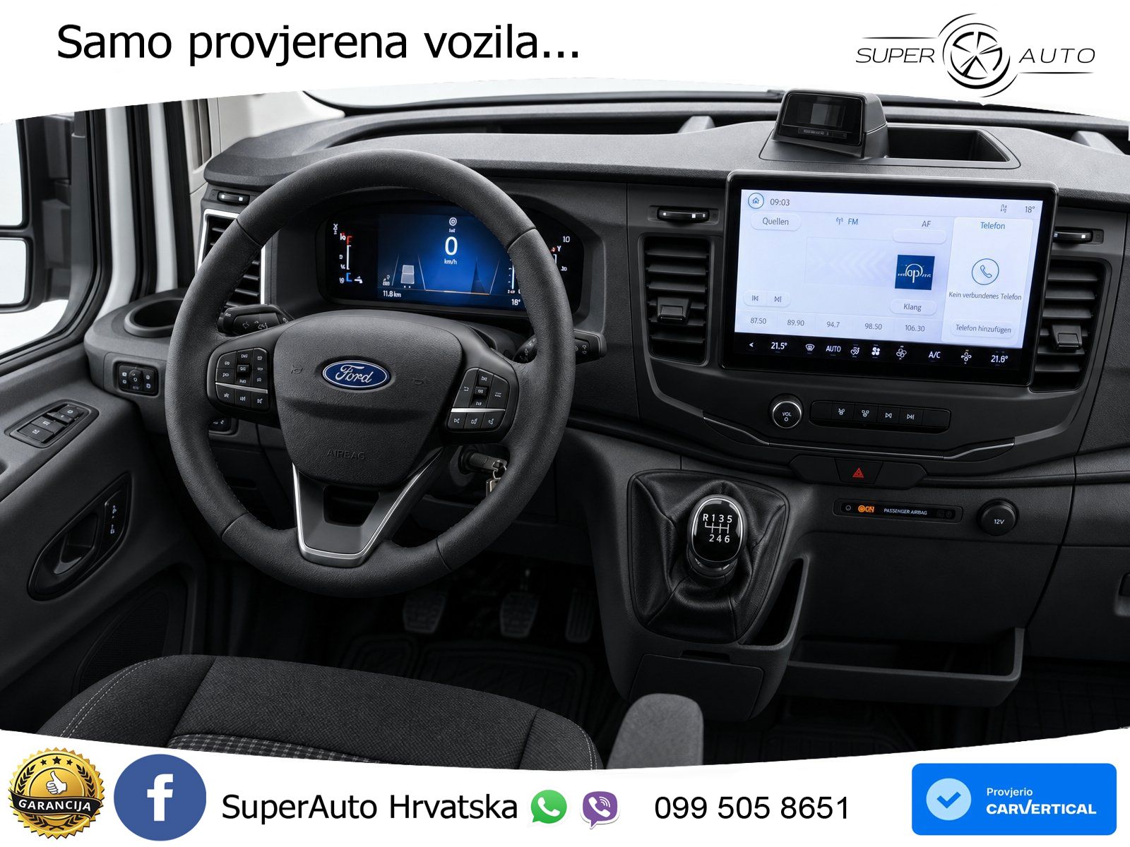 Ford Transit V363 Kasten Trend 350L2 2.0l EcoBlue PDC 105 KS