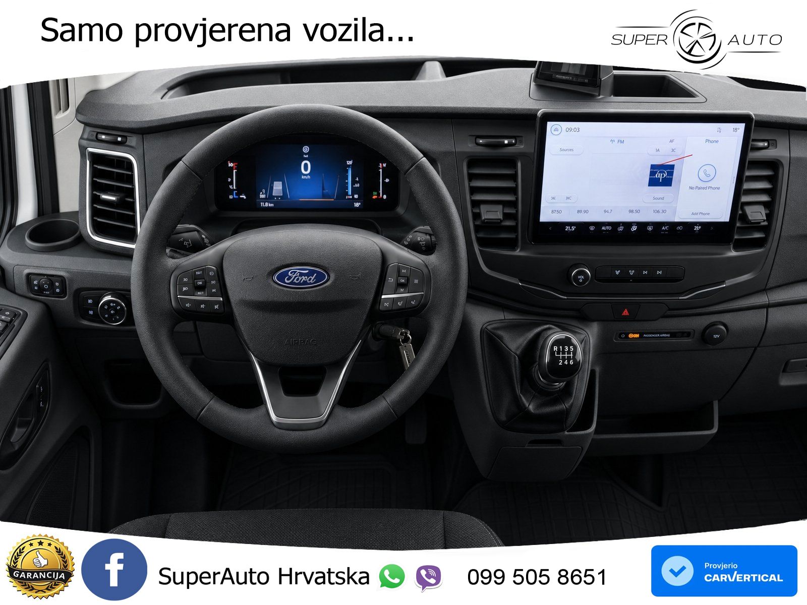 Ford Transit V363 Kasten Trend 350L2 2.0l EcoBlue PDC 105 KS