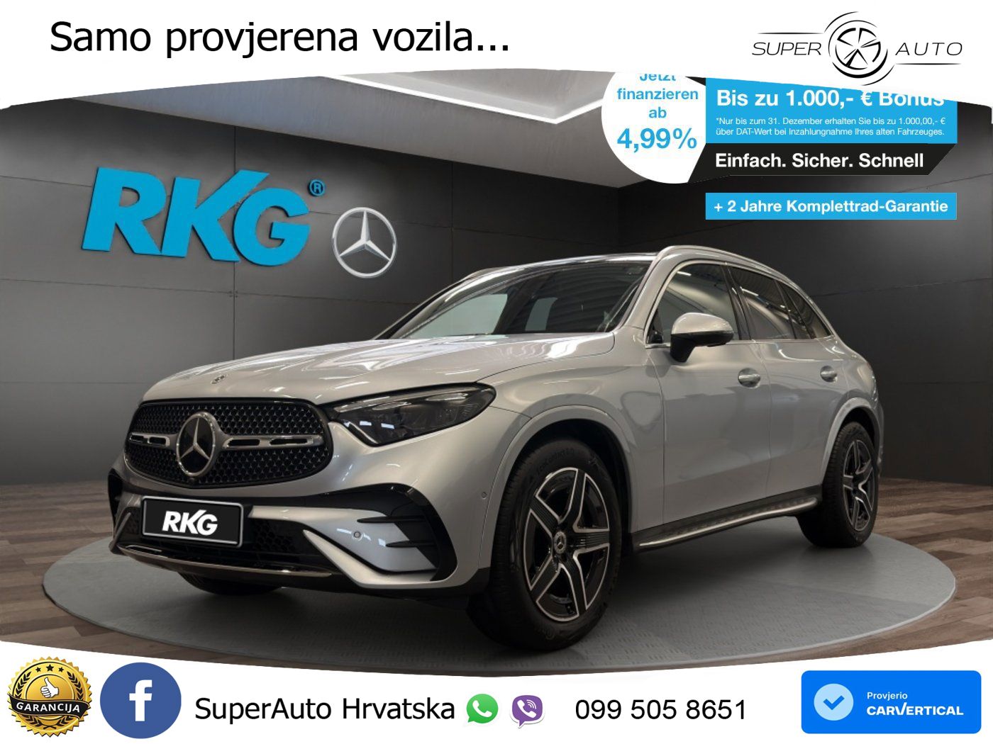 Mercedes GLC 200 (204 KS) 4MATIC 9G-TRONIC AMG LED+GR SJED+ACC