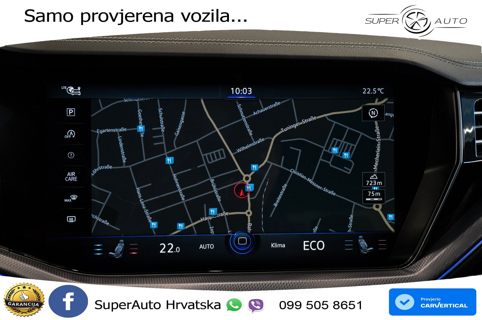 Volkswagen Touareg 3.0 V6 TDI (286 KS) 4MOTION Tiptronic R-Line ZRAČNI+ACC+GR SJED+KAM+PANO