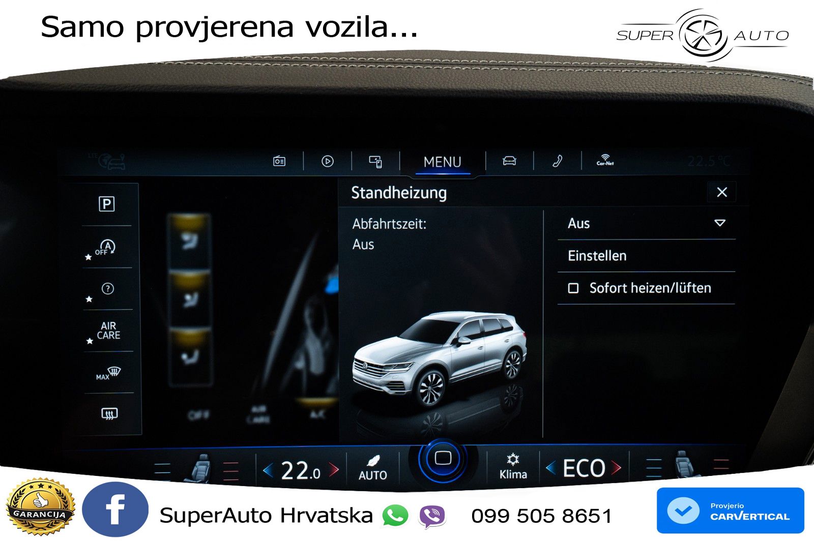 Volkswagen Touareg 3.0 V6 TDI (286 KS) 4MOTION Tiptronic R-Line ZRAČNI+ACC+GR SJED+KAM+PANO