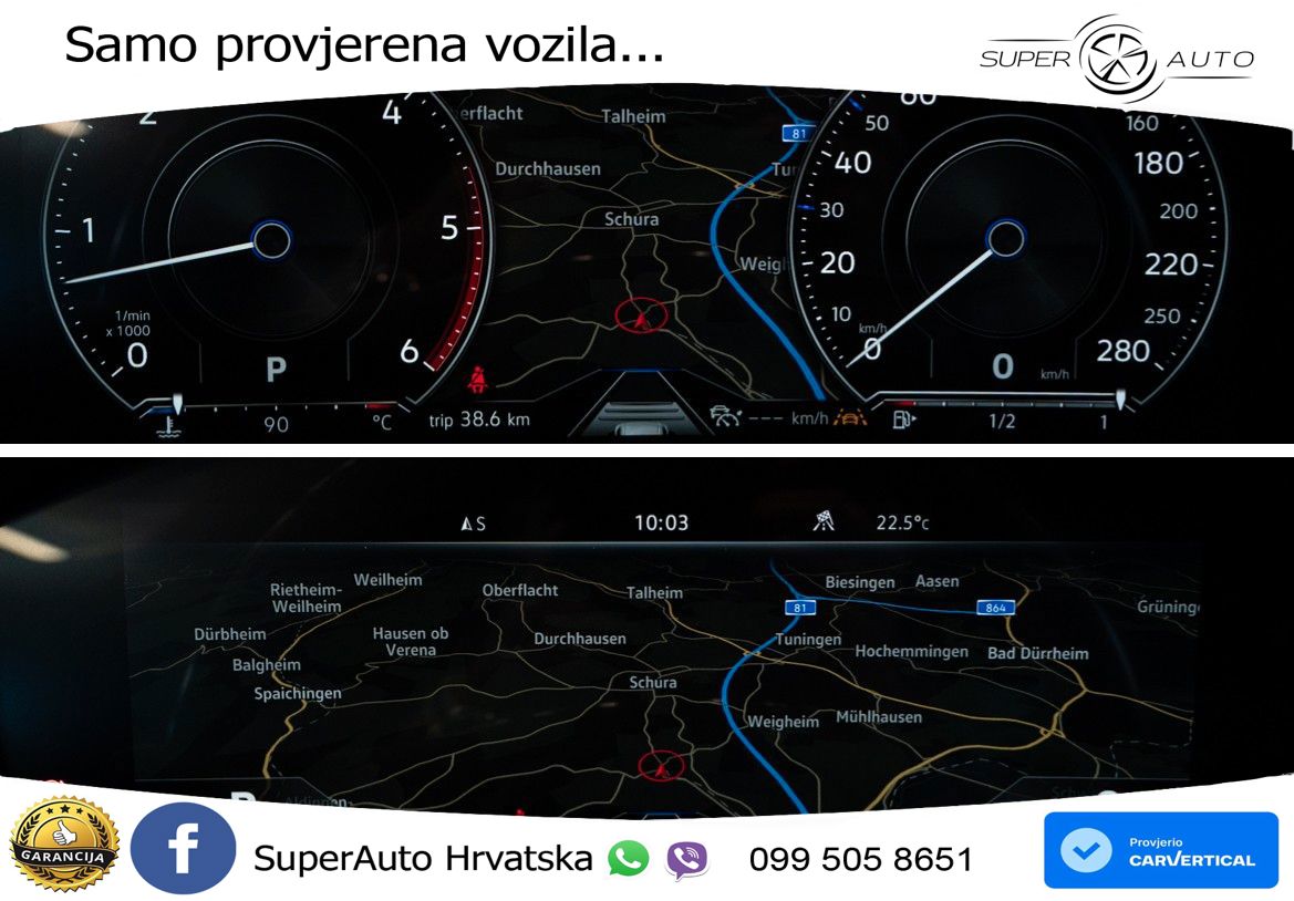 Volkswagen Touareg 3.0 V6 TDI (286 KS) 4MOTION Tiptronic R-Line ZRAČNI+ACC+GR SJED+KAM+PANO
