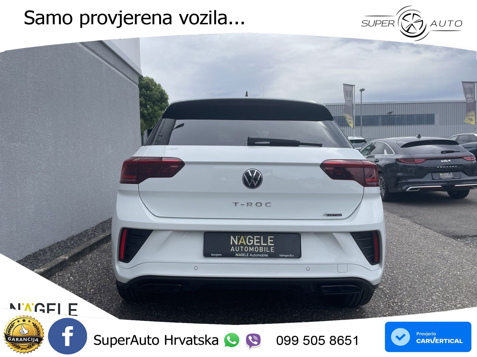 Volkswagen T-Roc 2.0 TSI (190 KS) 4M DSG R-Line LED+GR SJED+ACC