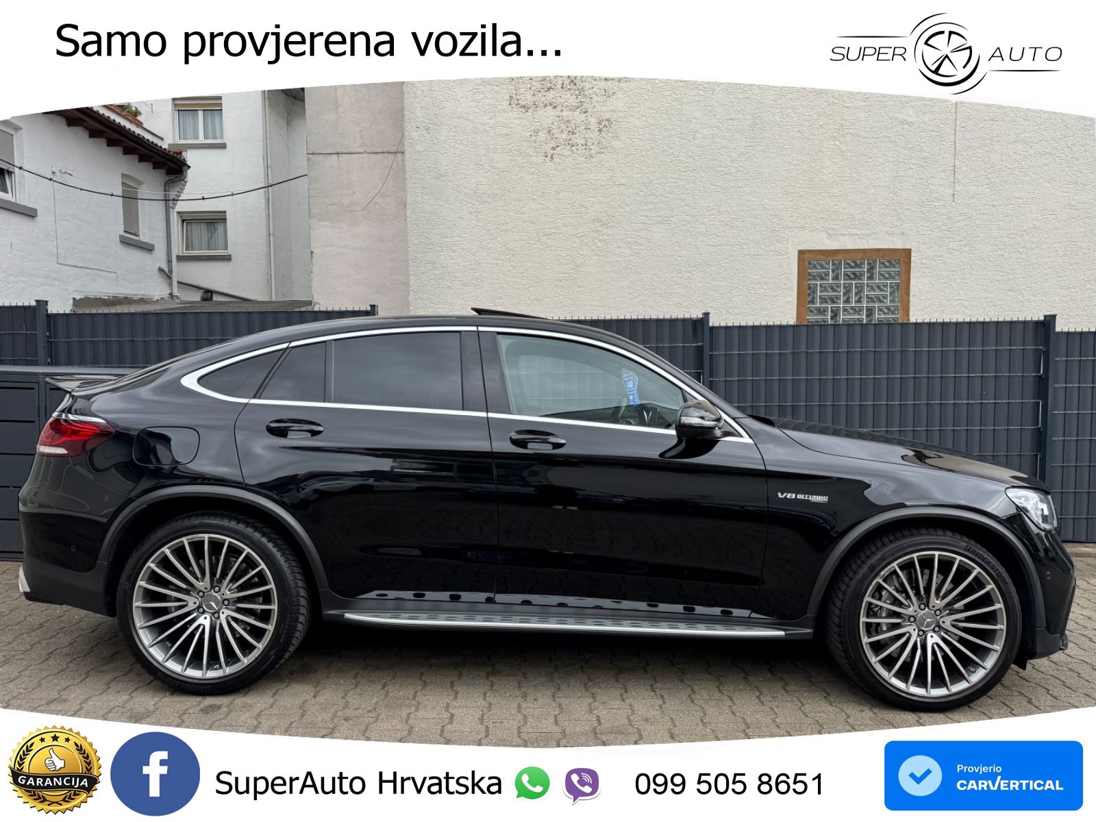 Mercedes GLC Coupe AMG 63 V8 (476 KS) 4MATIC+ MCT ZRAČNI+ACC+GR SJED+KAM+PANO