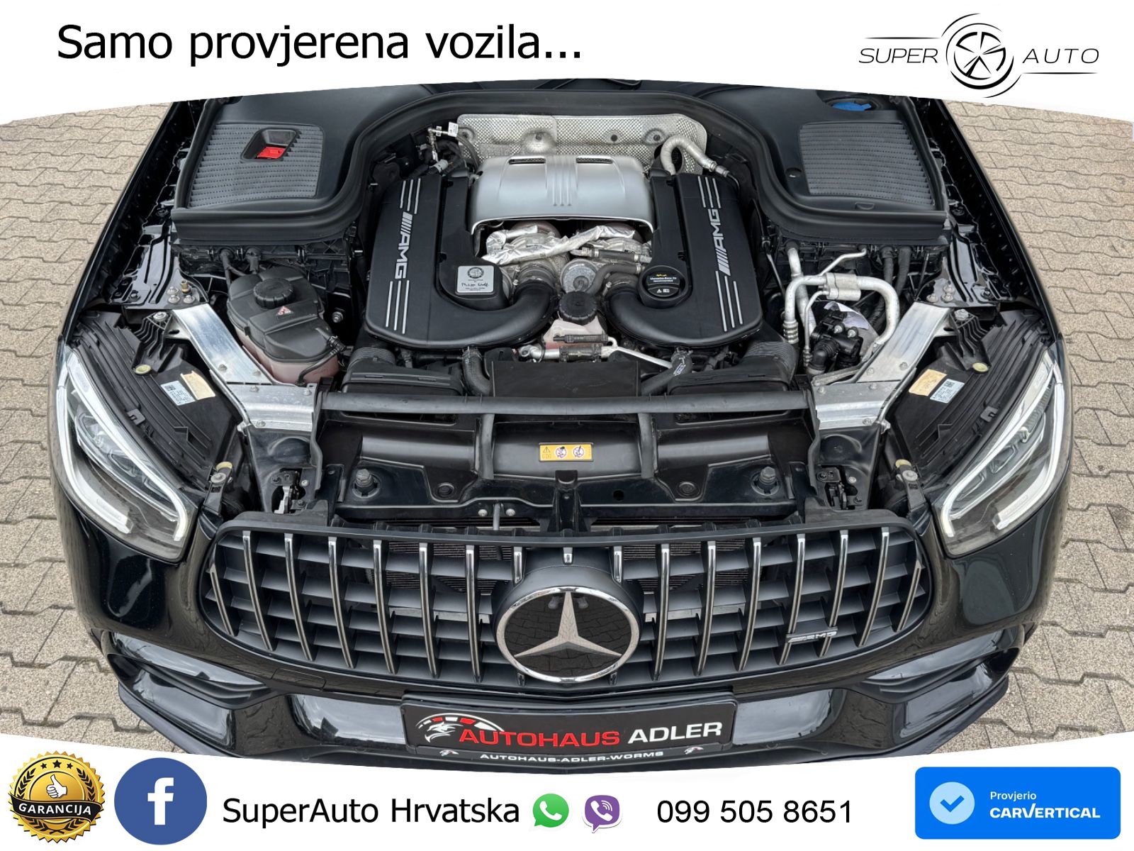 Mercedes GLC Coupe AMG 63 V8 (476 KS) 4MATIC+ MCT ZRAČNI+ACC+GR SJED+KAM+PANO