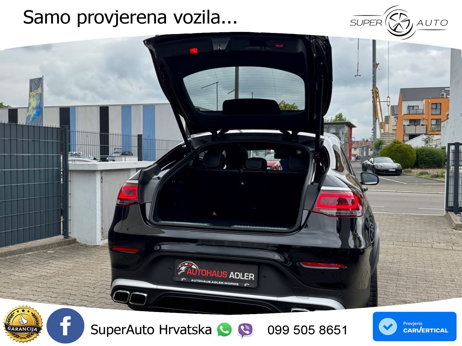 Mercedes GLC Coupe AMG 63 V8 (476 KS) 4MATIC+ MCT ZRAČNI+ACC+GR SJED+KAM+PANO