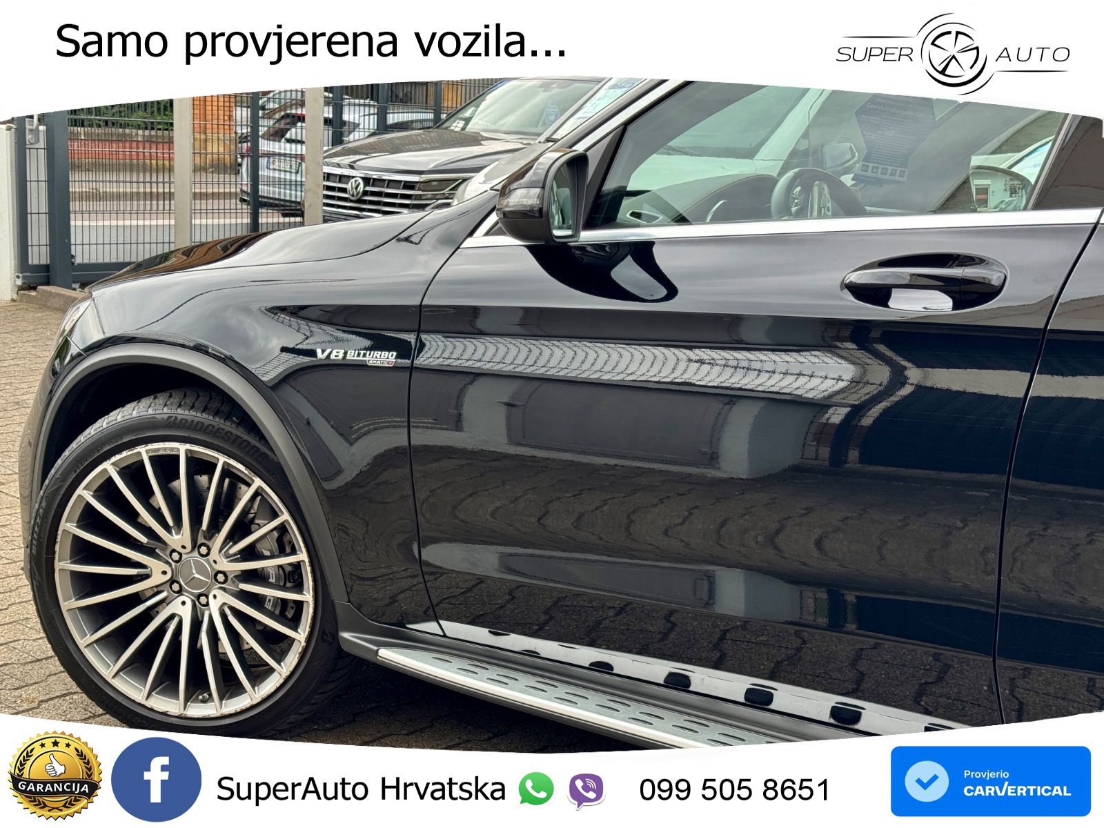 Mercedes GLC Coupe AMG 63 V8 (476 KS) 4MATIC+ MCT ZRAČNI+ACC+GR SJED+KAM+PANO