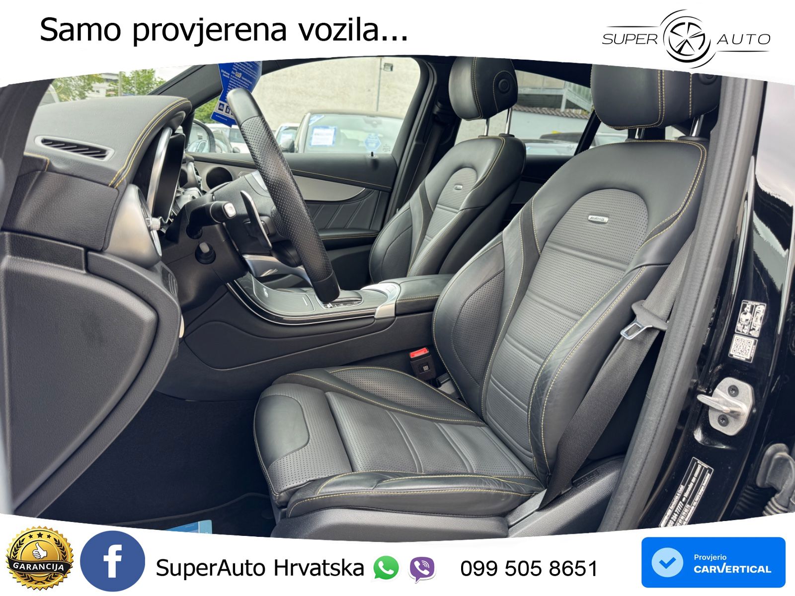 Mercedes GLC Coupe AMG 63 V8 (476 KS) 4MATIC+ MCT ZRAČNI+ACC+GR SJED+KAM+PANO