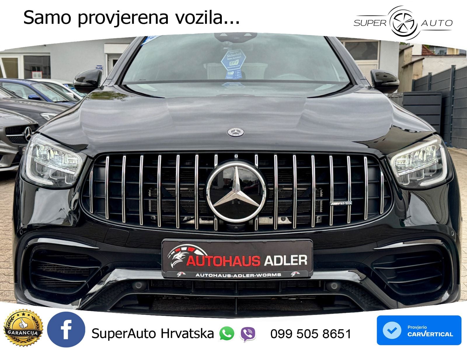 Mercedes GLC Coupe AMG 63 V8 (476 KS) 4MATIC+ MCT ZRAČNI+ACC+GR SJED+KAM+PANO
