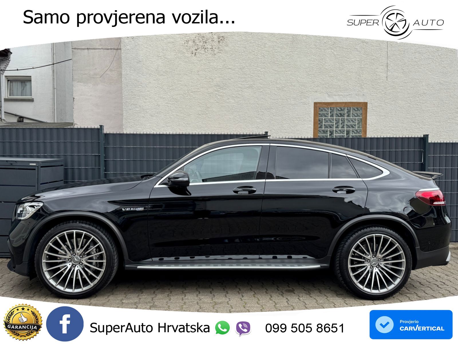 Mercedes GLC Coupe AMG 63 V8 (476 KS) 4MATIC+ MCT ZRAČNI+ACC+GR SJED+KAM+PANO
