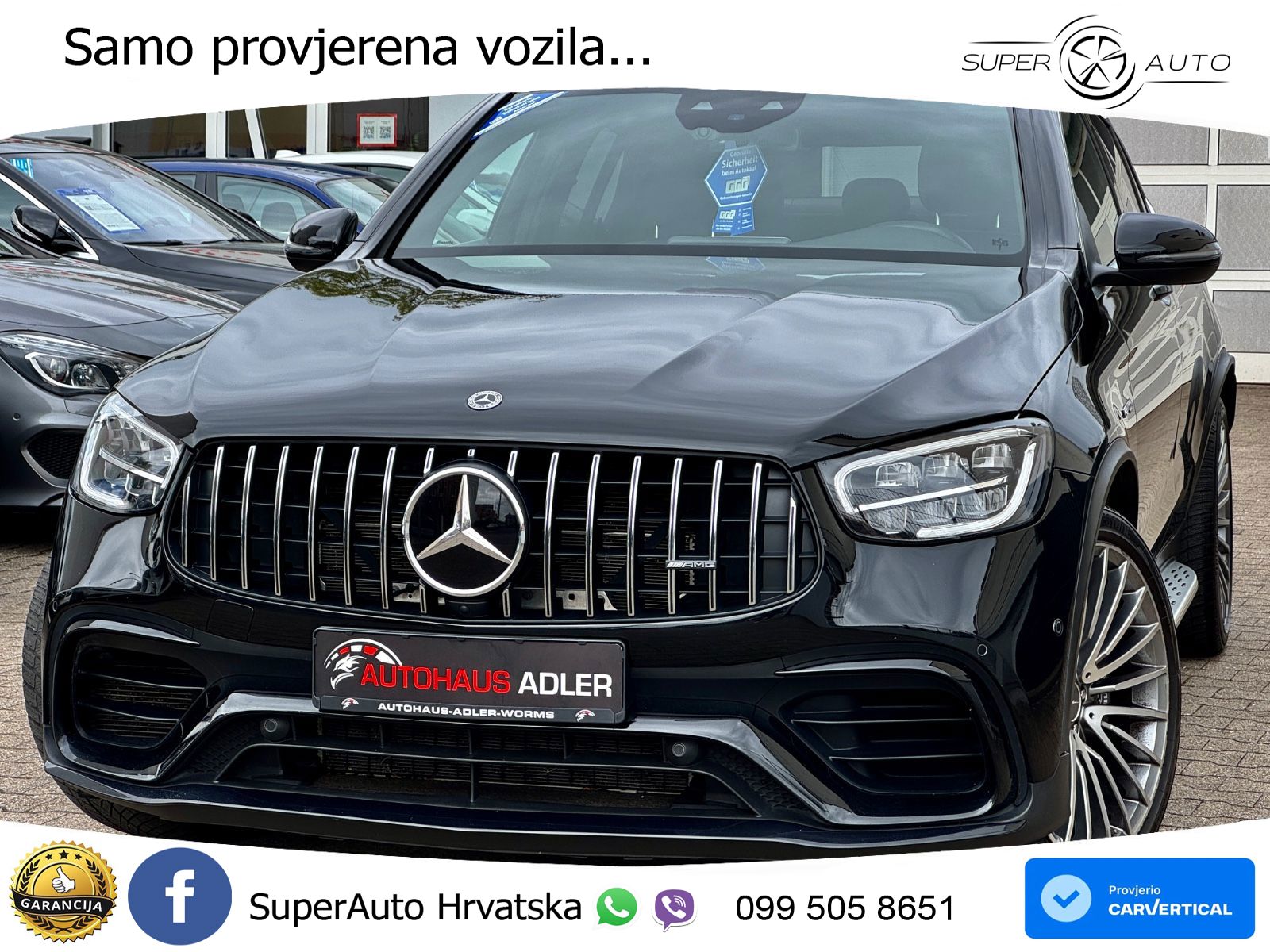 Mercedes GLC Coupe AMG 63 V8 (476 KS) 4MATIC+ MCT ZRAČNI+ACC+GR SJED+KAM+PANO