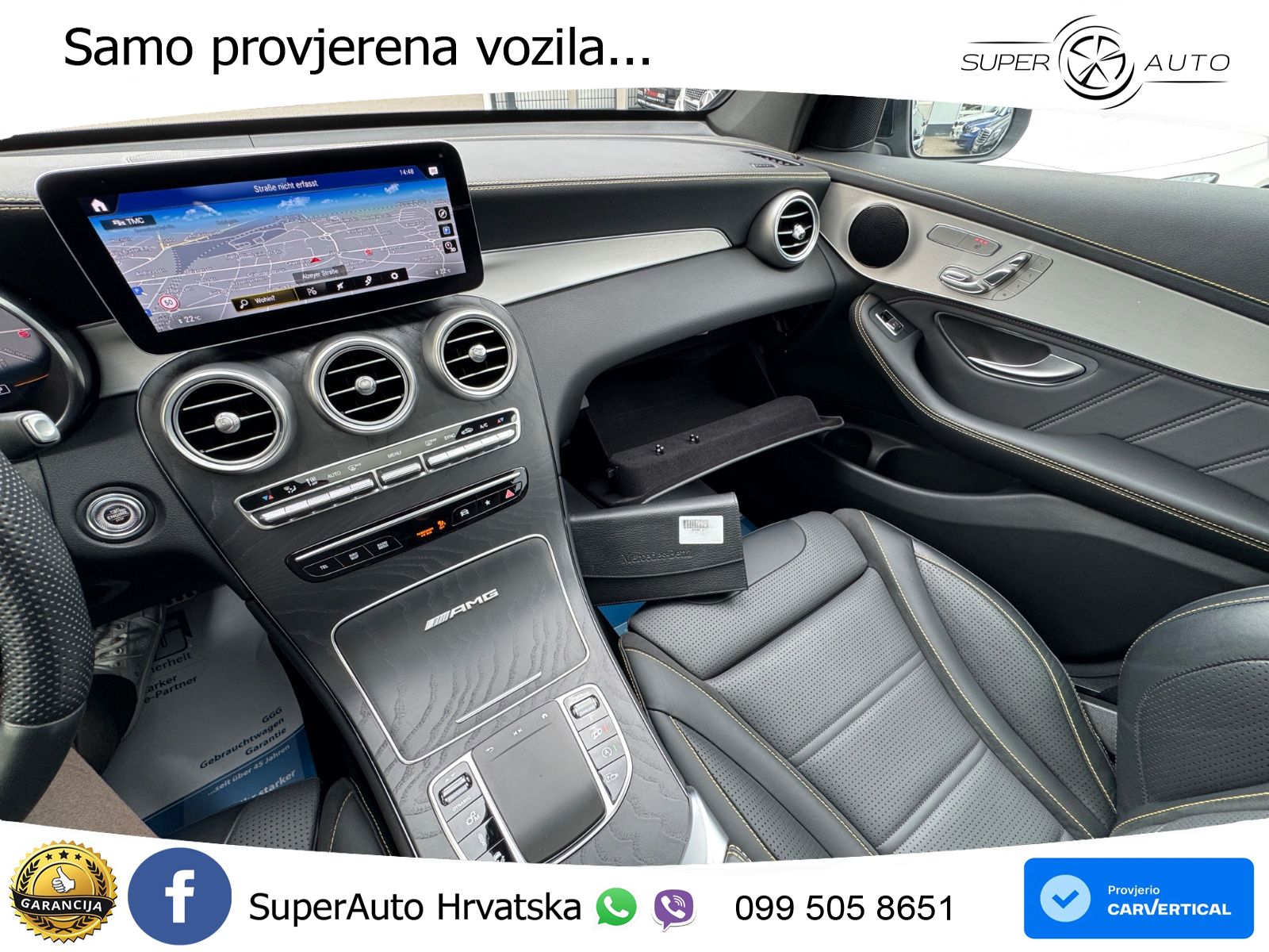 Mercedes GLC Coupe AMG 63 V8 (476 KS) 4MATIC+ MCT ZRAČNI+ACC+GR SJED+KAM+PANO