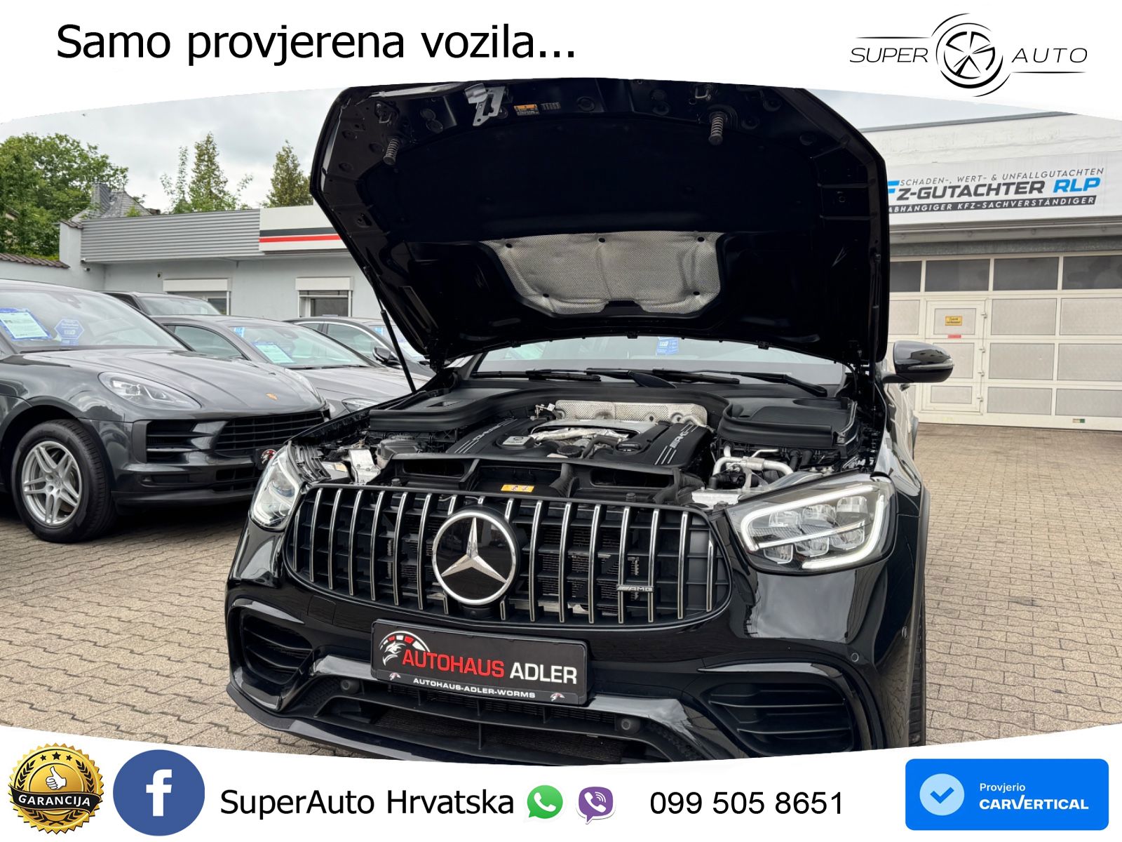 Mercedes GLC Coupe AMG 63 V8 (476 KS) 4MATIC+ MCT ZRAČNI+ACC+GR SJED+KAM+PANO