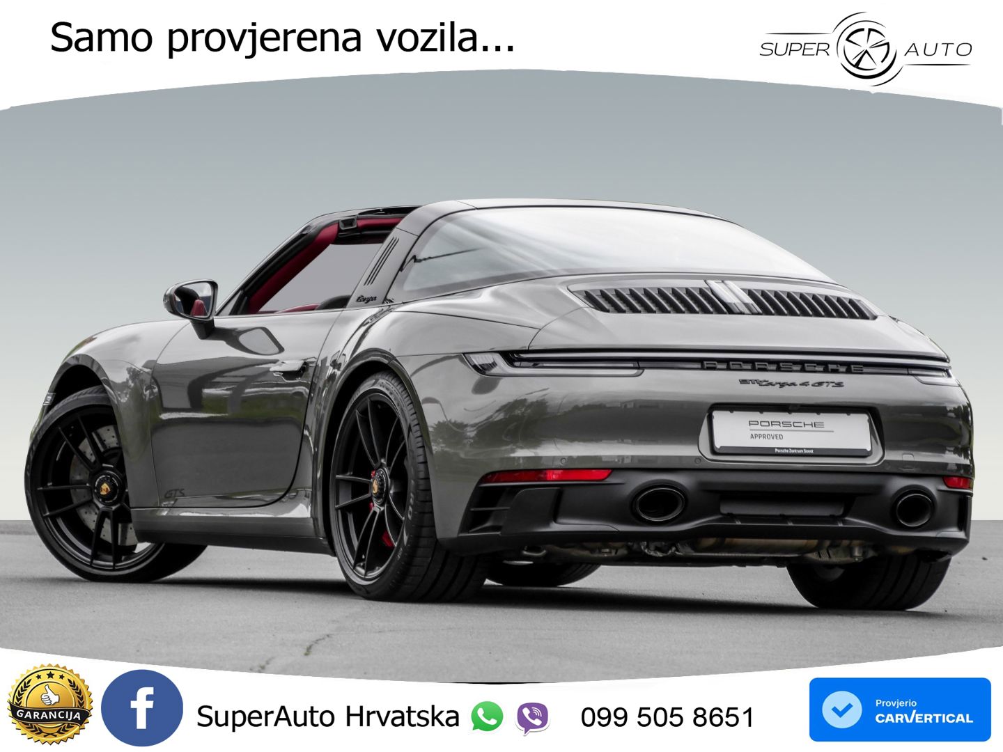 Porsche 911 Targa 4 GTS 3.0 (480 KS) PDK LED+GR SJED+ACC