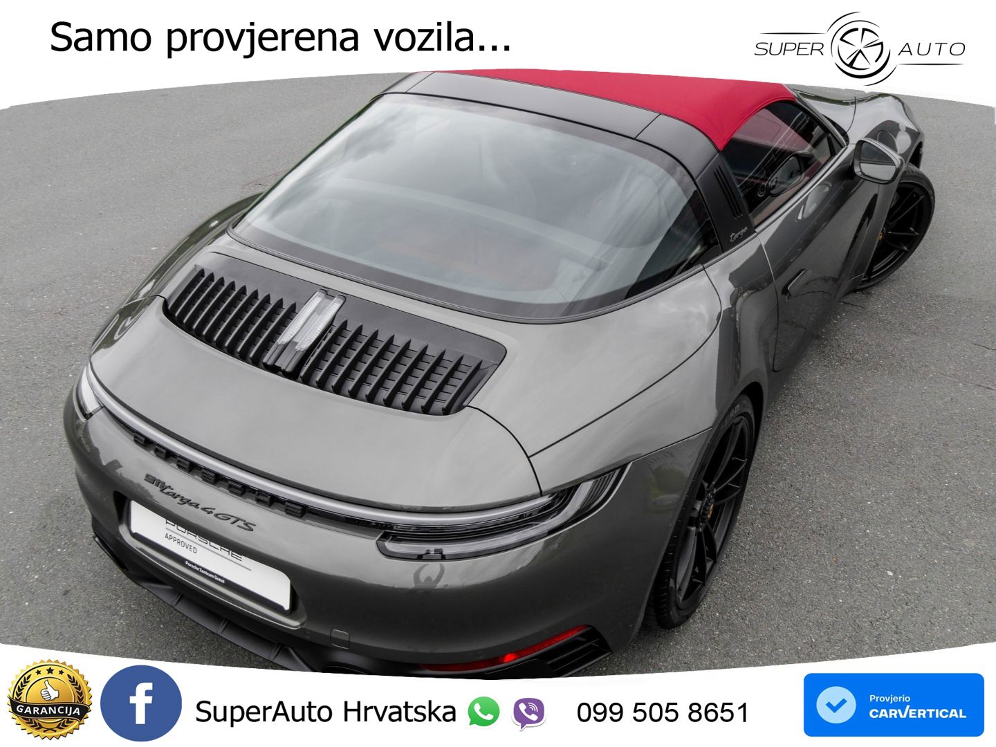 Porsche 911 Targa 4 GTS 3.0 (480 KS) PDK LED+GR SJED+ACC