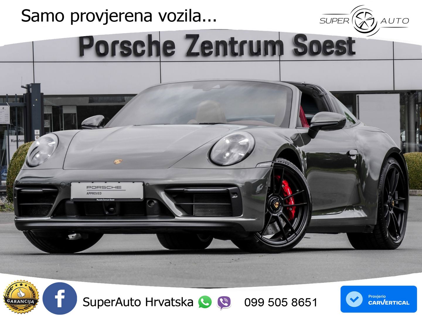 Porsche 911 Targa 4 GTS 3.0 (480 KS) PDK LED+GR SJED+ACC