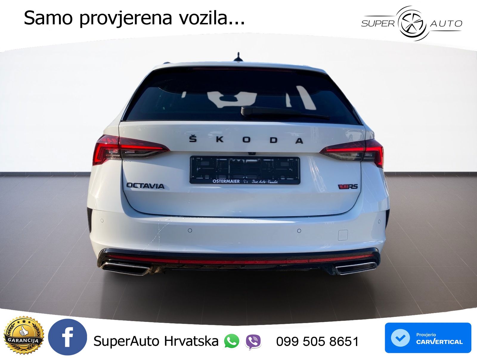Škoda Octavia Combi RS 2.0 TDI (200 KS) DSG LED+GR SJED+ACC