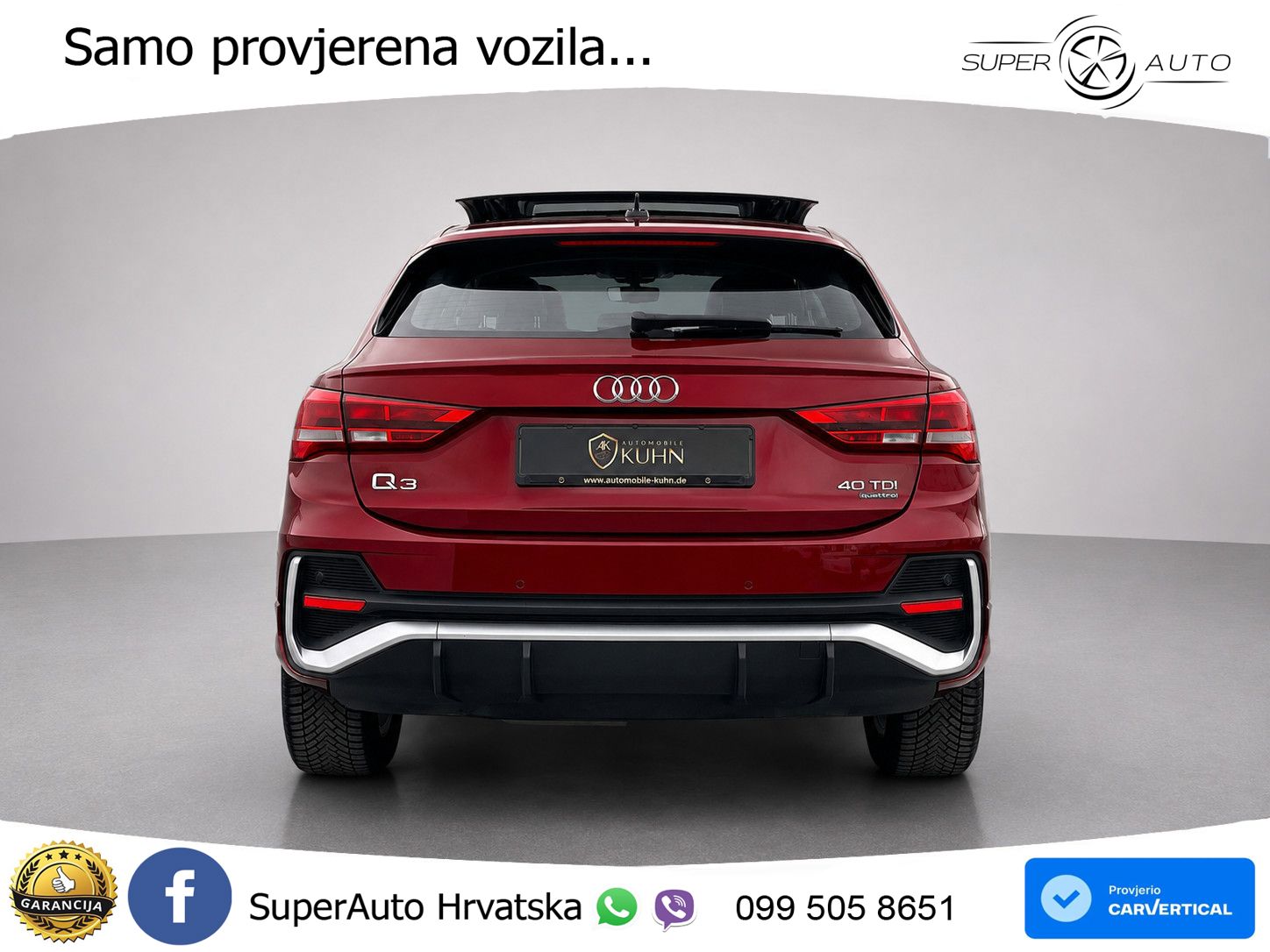 Audi Q3 Sportback 40 TDI (190 KS) quattro S tronic S line