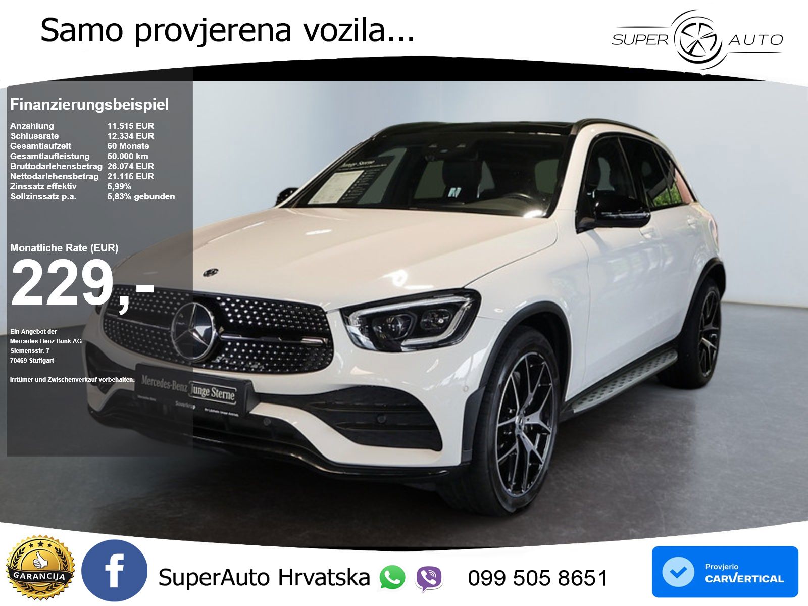 Mercedes GLC 300d (245 KS) 4MATIC G-TRONIC AMG