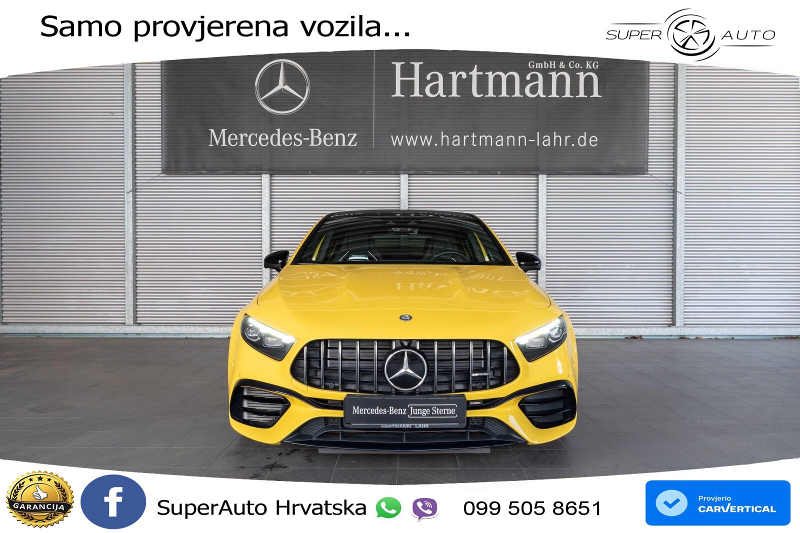 Mercedes-Benz AMG A 45 S 4MATIC+ AMG SPEEDSHIFT DCT 8G ACC+HEAD+GR SJED+360+PANO
