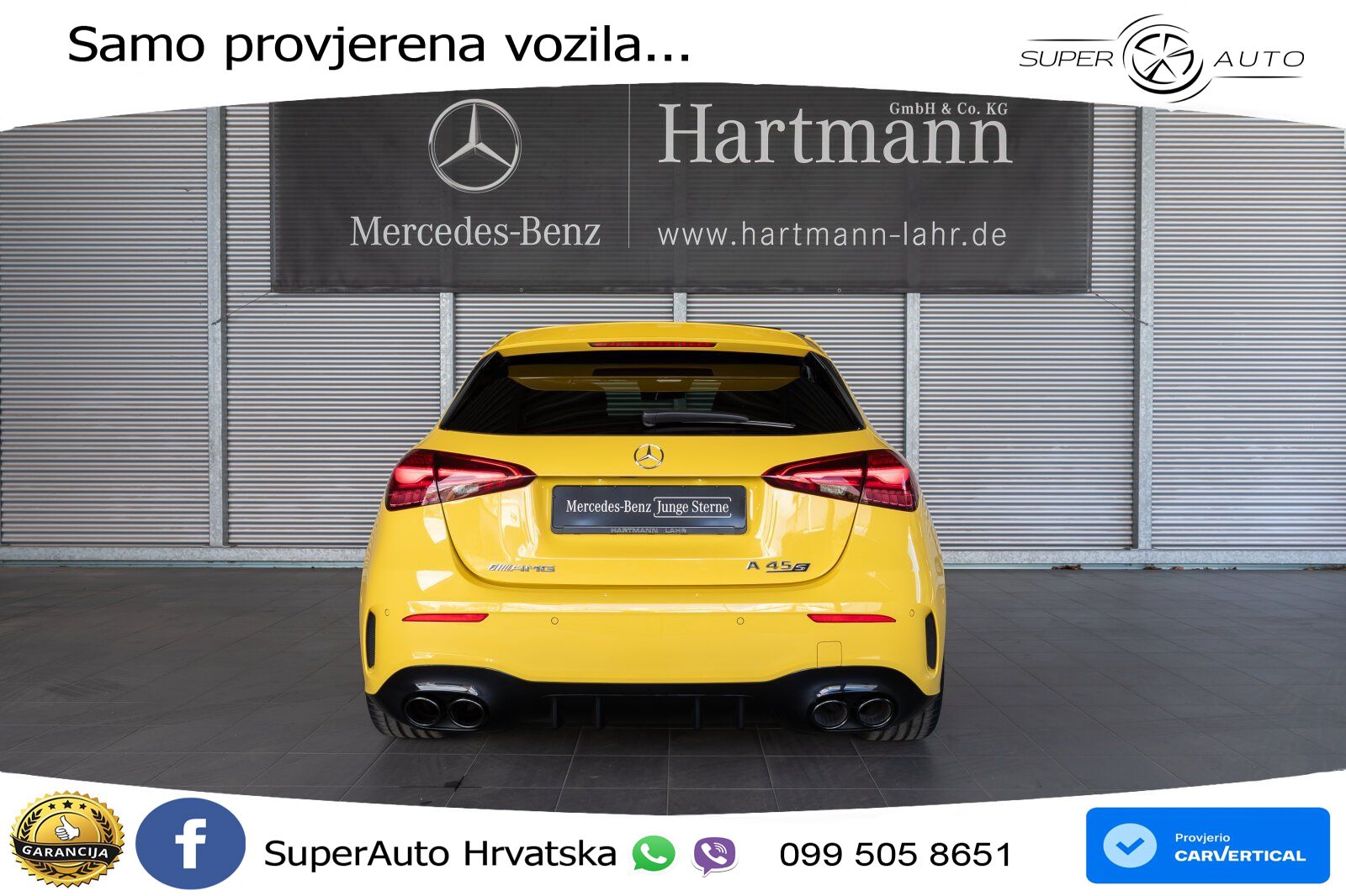 Mercedes-Benz AMG A 45 S 4MATIC+ AMG SPEEDSHIFT DCT 8G ACC+HEAD+GR SJED+360+PANO