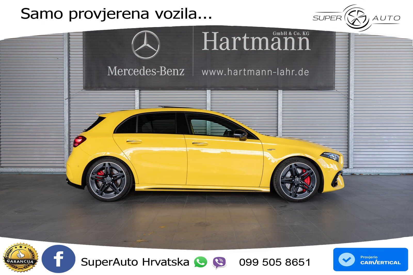 Mercedes-Benz AMG A 45 S 4MATIC+ AMG SPEEDSHIFT DCT 8G ACC+HEAD+GR SJED+360+PANO