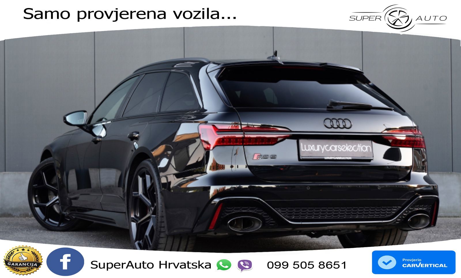 Audi RS6 Avant 4.0 TFSI V8 performance (630 KS)  quattro tiptronic LED+GR SJED+ACC