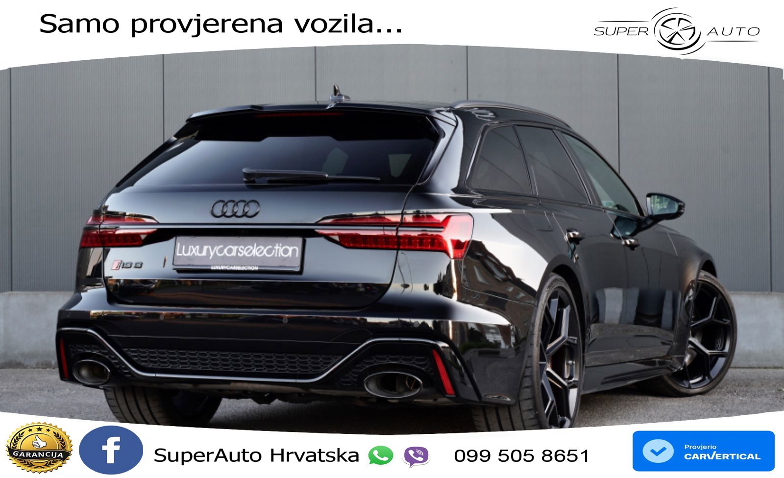 Audi RS6 Avant 4.0 TFSI V8 performance (630 KS)  quattro tiptronic LED+GR SJED+ACC