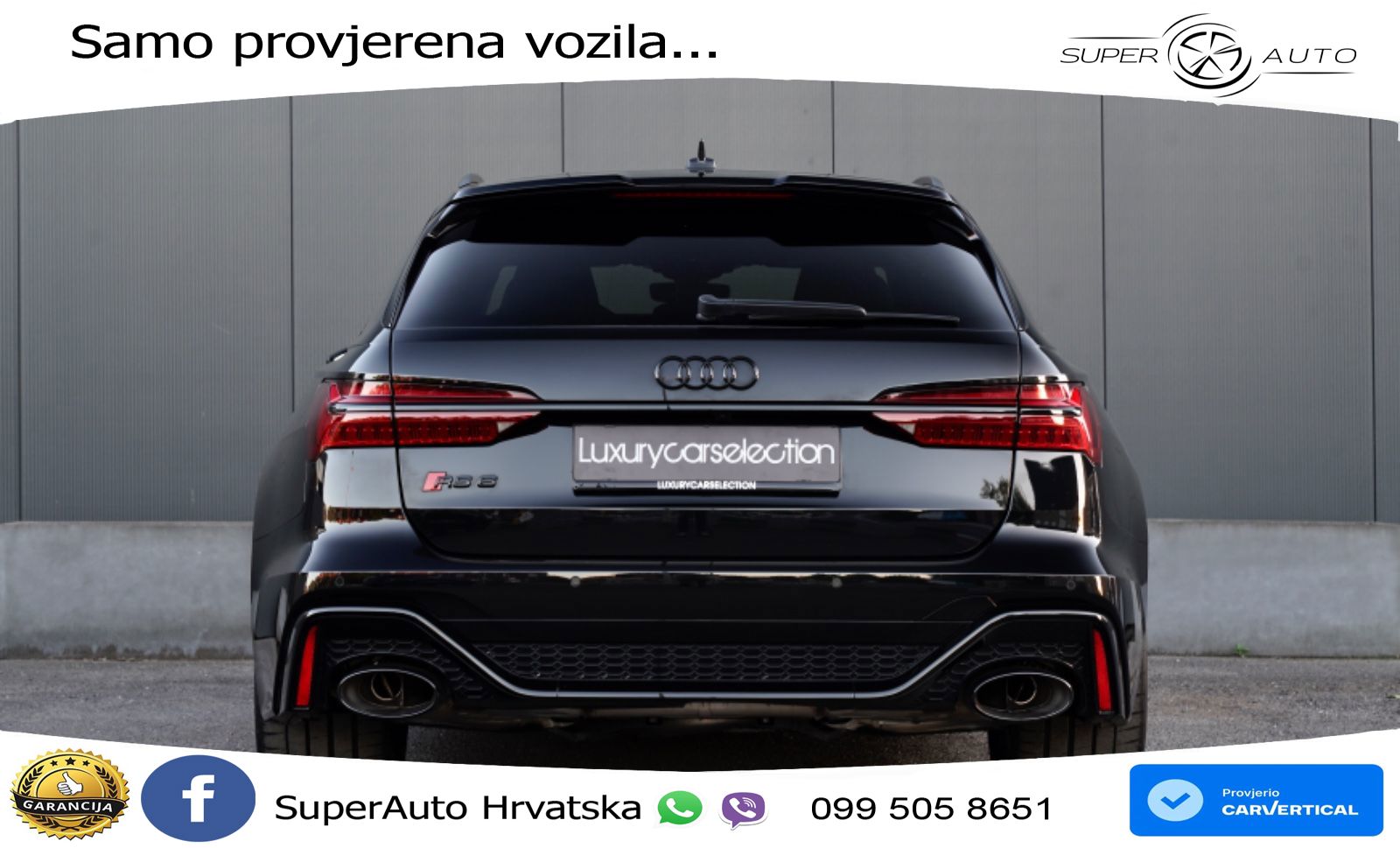 Audi RS6 Avant 4.0 TFSI V8 performance (630 KS)  quattro tiptronic LED+GR SJED+ACC