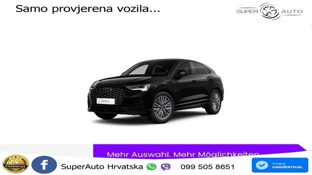 Audi Q3 Sportback 45 TFSIe (245 KS) S tronic S line LED+GR SJED+ACC