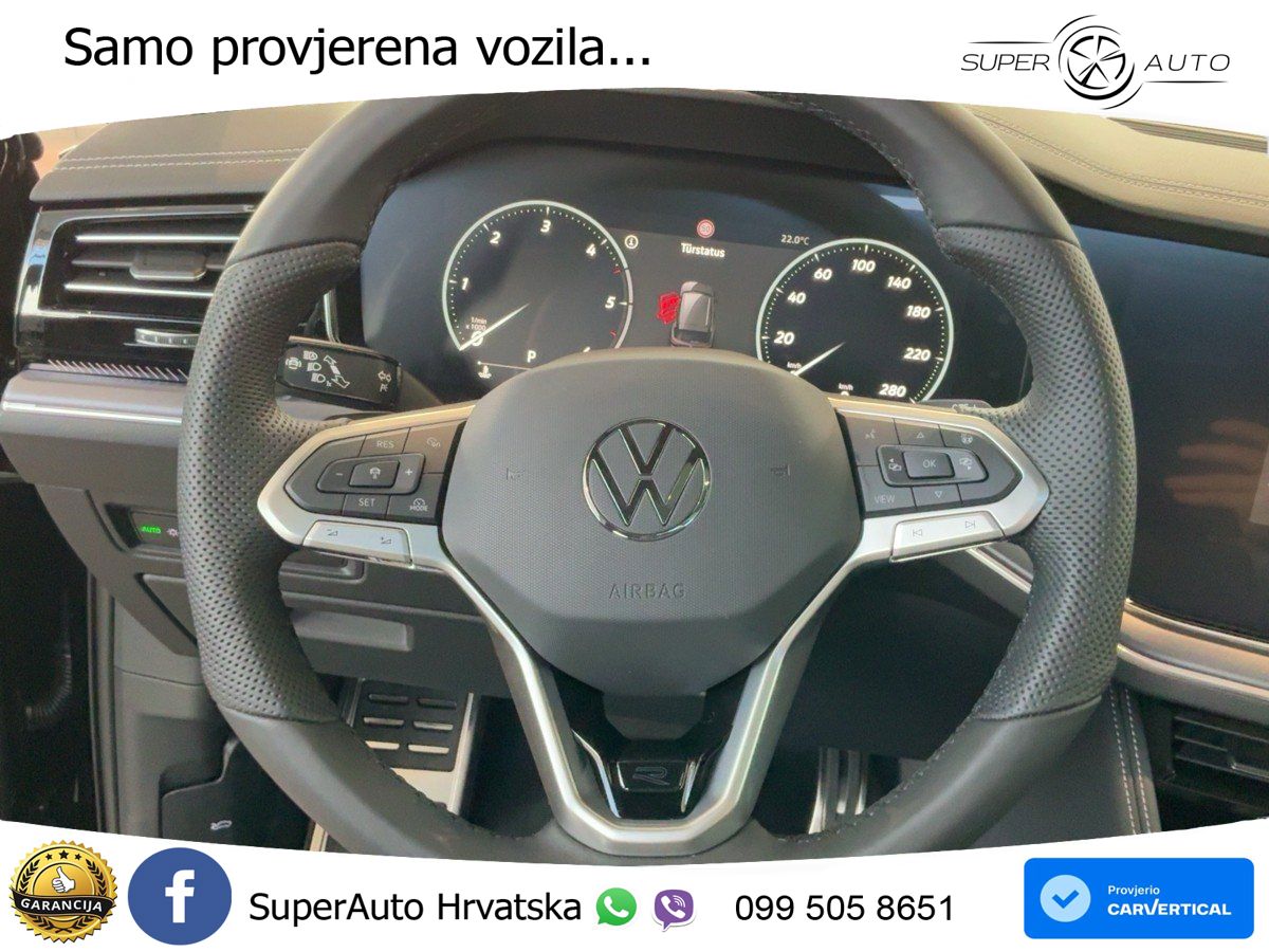 Volkswagen Touareg 3.0 V6 TDI (286 KS) 4MOTION Tiptronic ZRAČNI+ACC+GR SJED+KAM+PANO