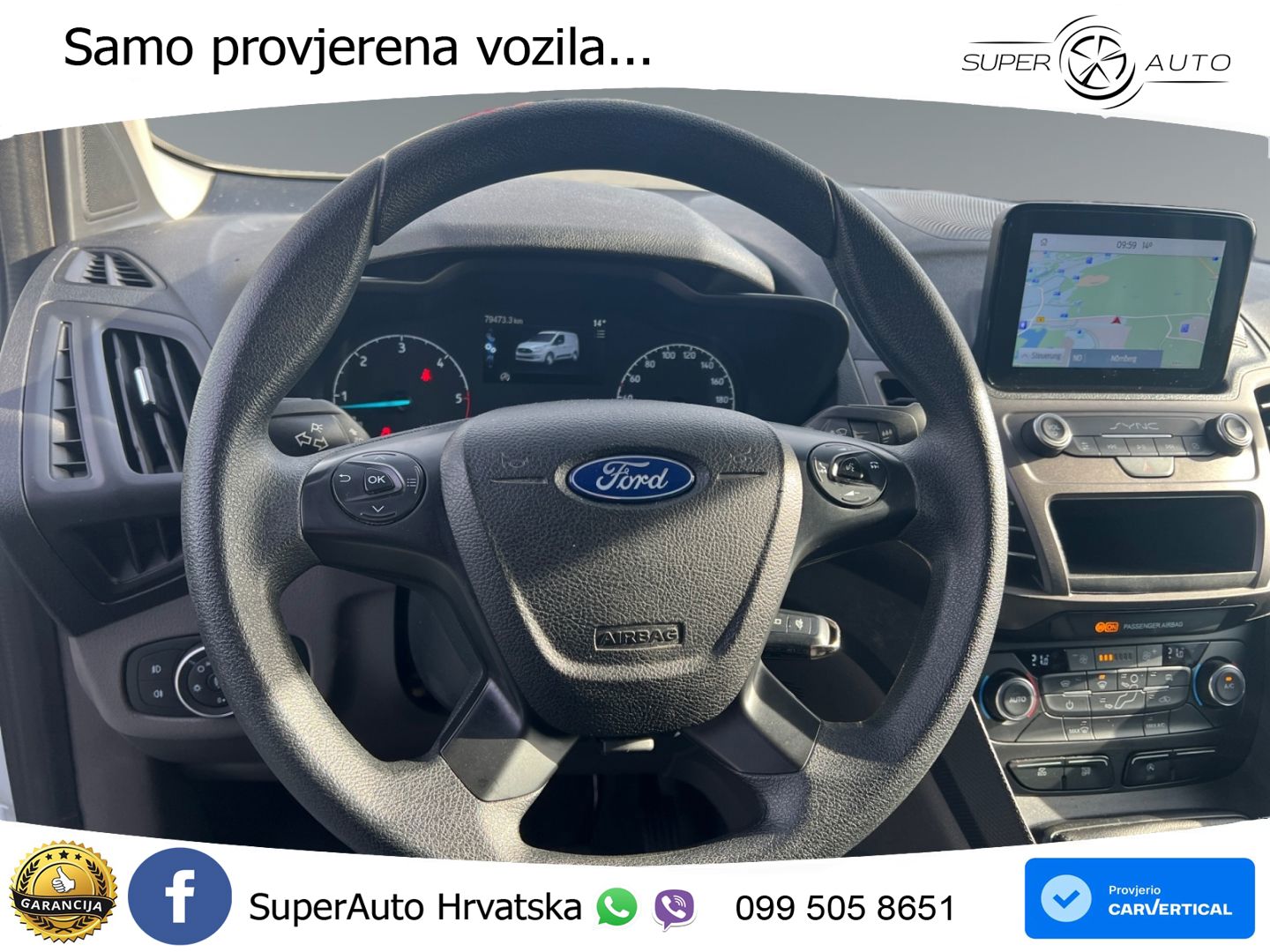 Ford Transit Connect Kasten lang Trend Navi DAB Kamer 120 KS