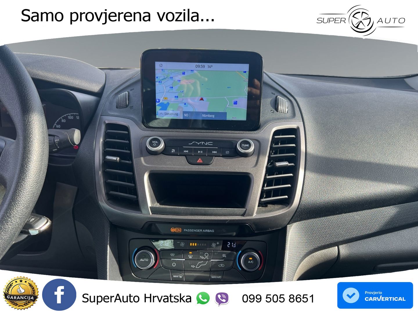 Ford Transit Connect Kasten lang Trend Navi DAB Kamer 120 KS