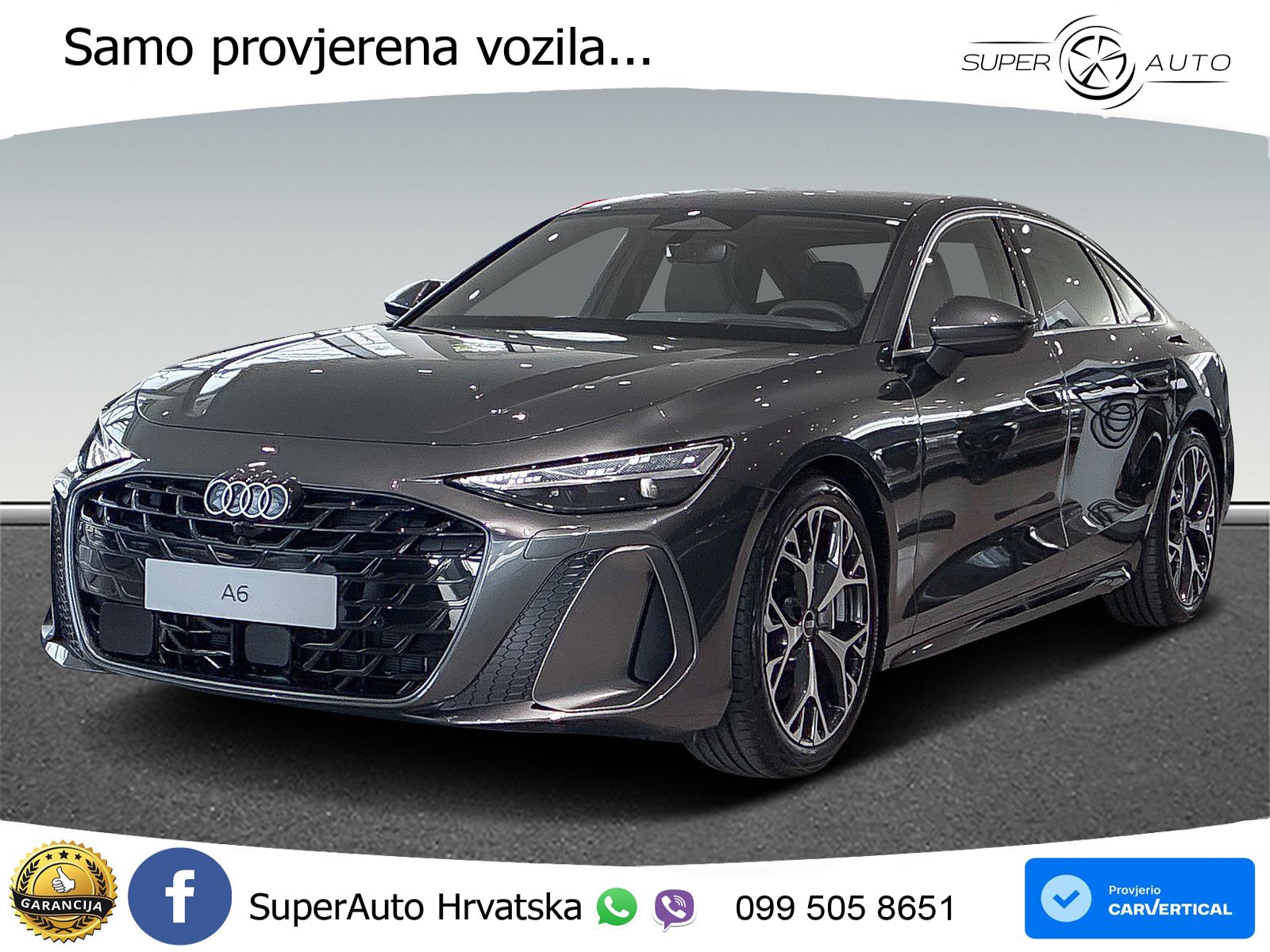 Audi A6 2.0 TDI (204 KS) quattro S tronic S line ZRAČNI+ACC+GR SJED+KAM+PANO