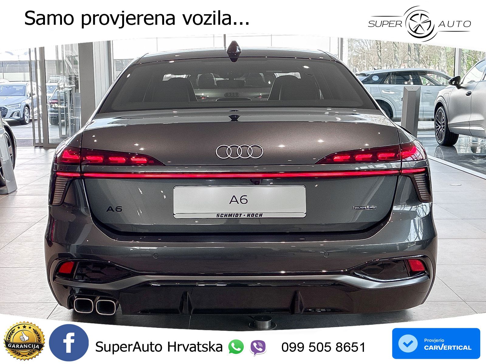 Audi A6 2.0 TDI (204 KS) quattro S tronic S line ZRAČNI+ACC+GR SJED+KAM+PANO