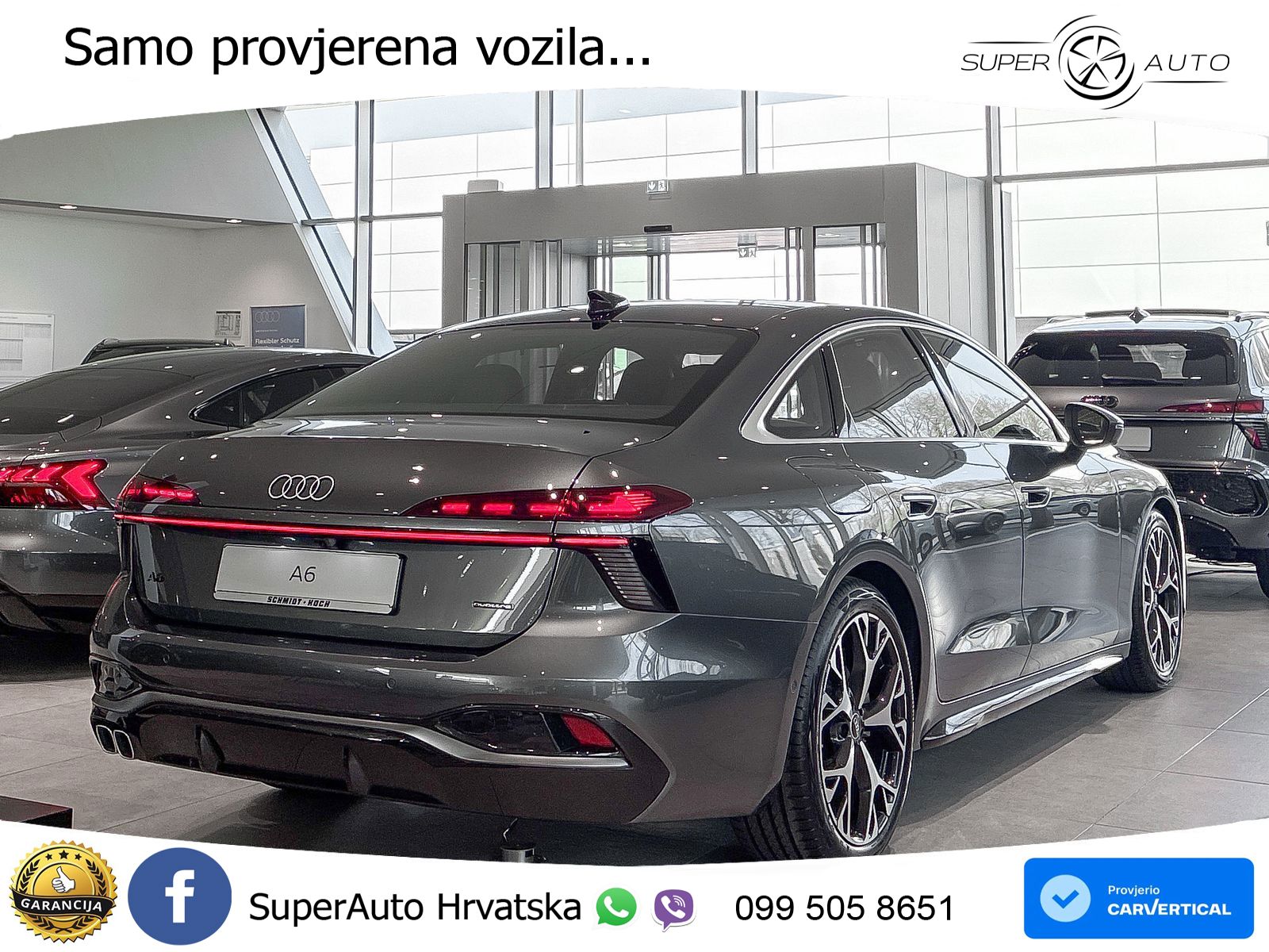 Audi A6 2.0 TDI (204 KS) quattro S tronic S line ZRAČNI+ACC+GR SJED+KAM+PANO