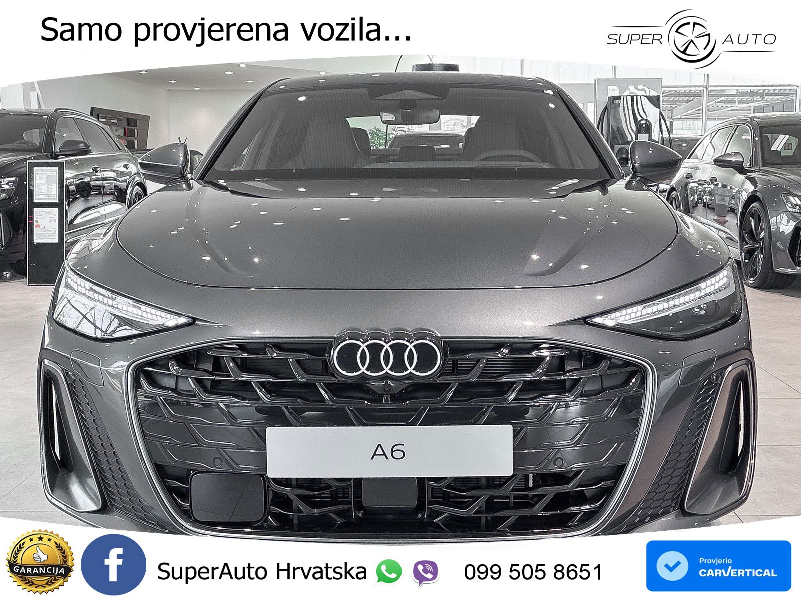 Audi A6 2.0 TDI (204 KS) quattro S tronic S line ZRAČNI+ACC+GR SJED+KAM+PANO