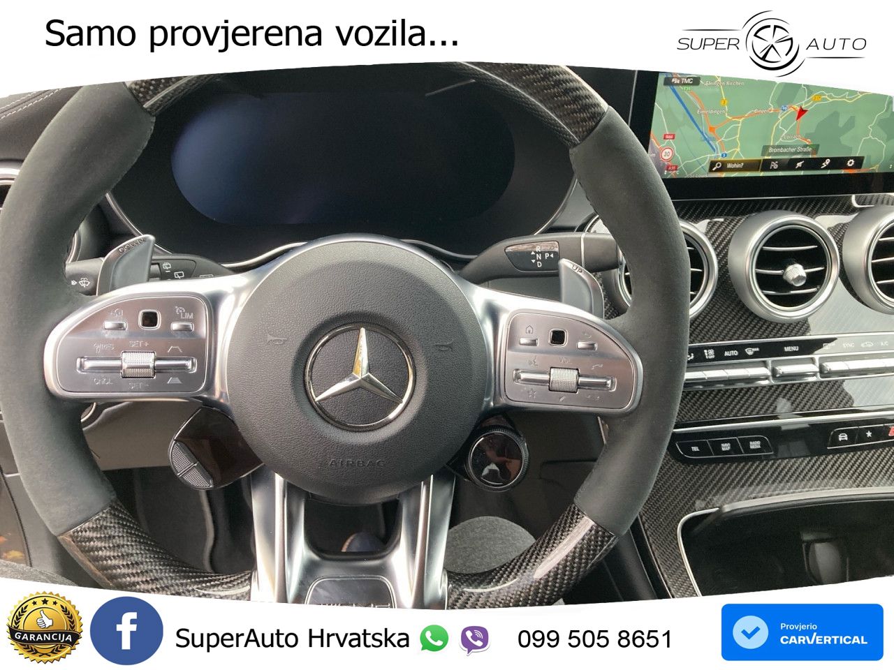 Mercedes AMG GLC 63 S V8 (510 KS) 4MATIC+ MCT ZRAČNI+ACC+GR SJED+KAM