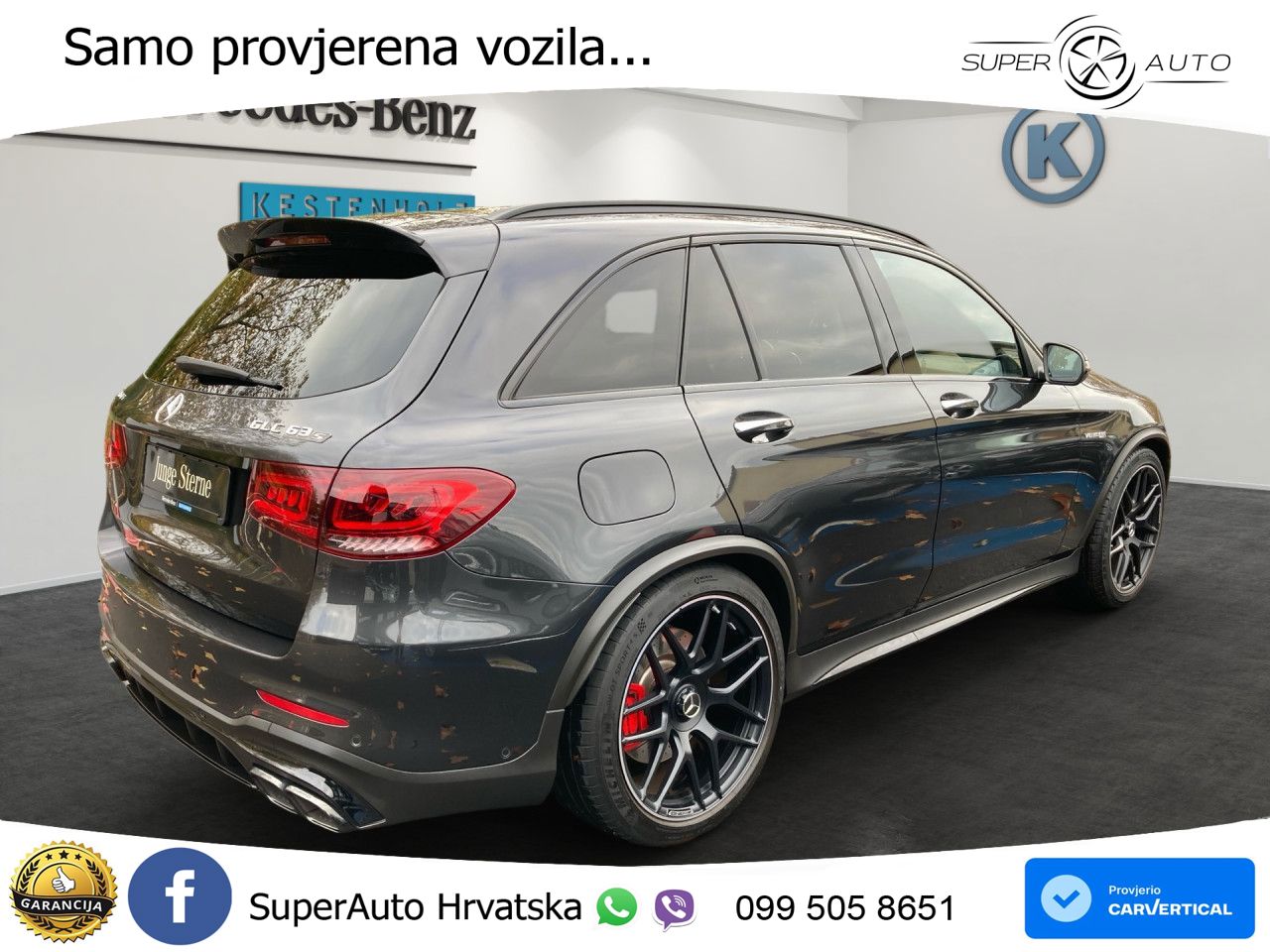 Mercedes AMG GLC 63 S V8 (510 KS) 4MATIC+ MCT ZRAČNI+ACC+GR SJED+KAM